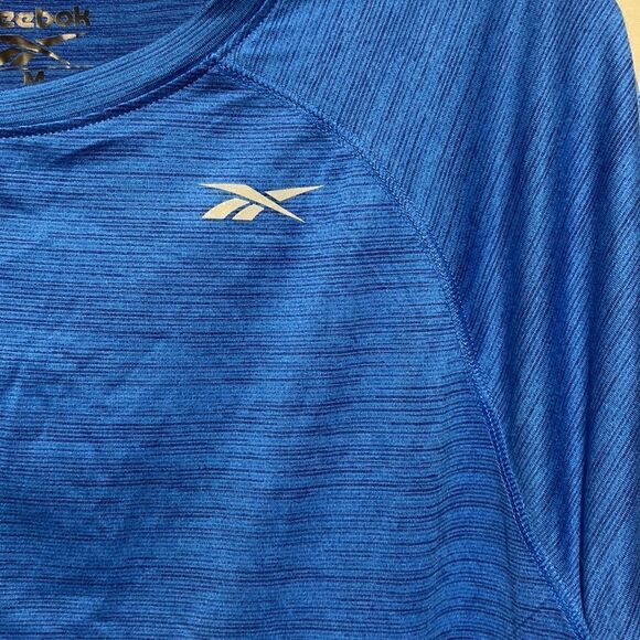 Reebok by Pyer Moss Men's Blue Heather Crew Neck Athletic T-Shirt Size Medium - Picture 11 of 11